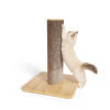 Tiragraffi corto per gatti Stak con base in bambù