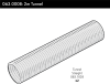 Un diagramma di un tunnel rettilineo di 2 metri