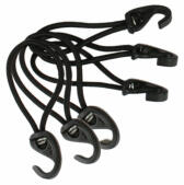 6 corde elastiche nere per coperture per pollai.