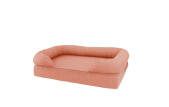Un letto a bolster in schiuma di memoria media 36 in rosa