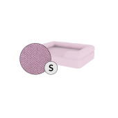Omlet memory foam bolster dog bed small in lilla lavanda