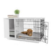 Fido Studio 24 cassa per cani con armadio bianco