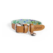 Collare per cani di piccola taglia con stampa floreale verde e multicolore gardenia sage di Omlet.