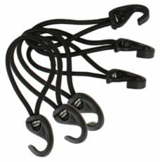 6 corde elastiche nere per coperture per pollai.