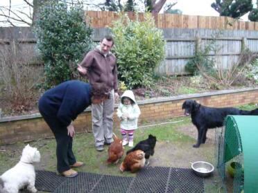 Autumn, Daddy Chris, i cani Angus e Blue, le ragazze e ovviamente io!