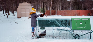 Il nostro Eglu Cube sotto la neve