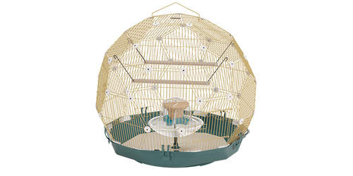 Omlet Geo gabbia per uccelli con Gogabbia ld e base teal