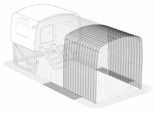 Eglu Cube estensione della corsa