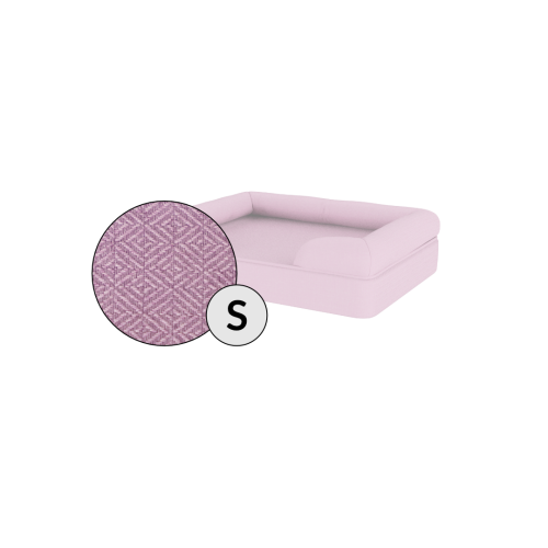 Omlet memory foam bolster dog bed small in lilla lavanda