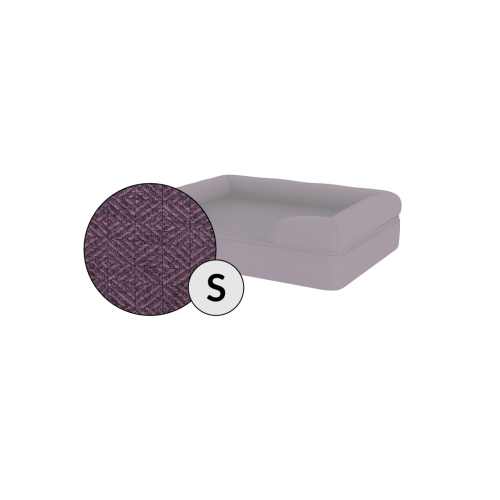 Omlet memory foam bolster dog bed small in plum purple
