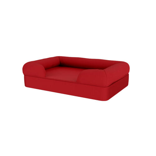 Letto bolster rosso merlot