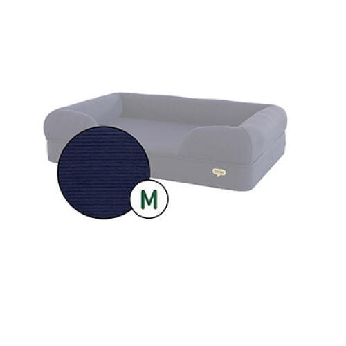 Coperta per cani bolster media solo velluto a coste mezzanotte