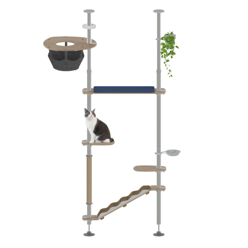 Freestyle albero per gatti da interno da pavimento a soffitto l'esploratore