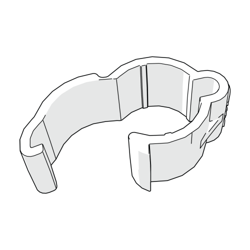 Omlet recinzione per polli - clip per tubo da 16 mm (078.1007)