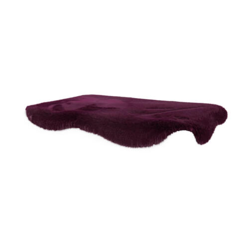 Grande pelle di pecora viola Topology topper per letto per cani in memory foam