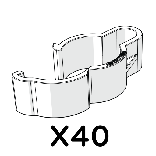 40 mighty clips d - clip per tubi (in sacchetto) 810.0140.040