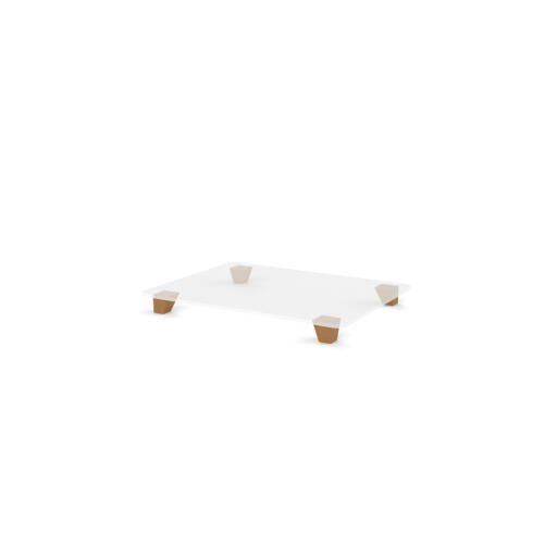 Base con Piedini in legno quadrati per cucce Omlet - Small - Pacco da 4