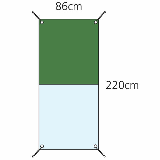 Dimensioni per la copertura combi Eglu Cube 1m