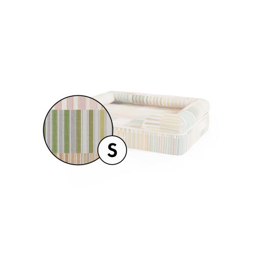 Copriletto per cani bolster solo small - pawsteps natural
