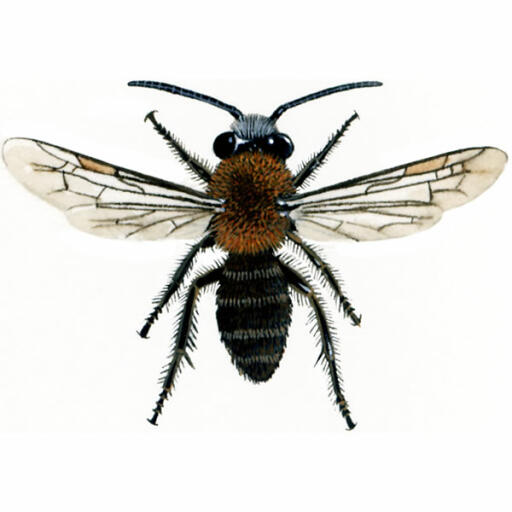 Miniera fulva - maschio - andrena fulva