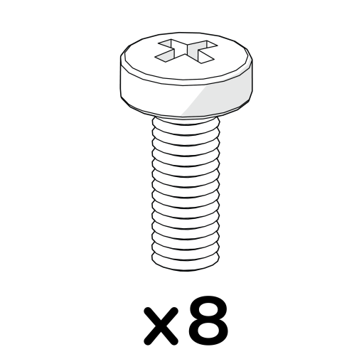 8 x vite a macchina m6 x 16 pozi pan (800.0037)