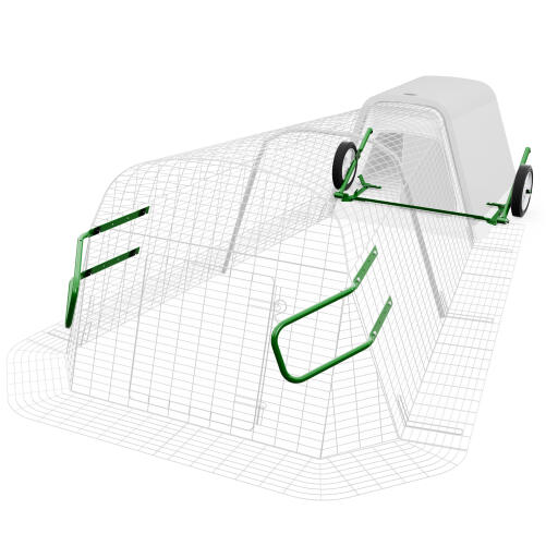 Eglu Go maniglie per recinti e set di ruote