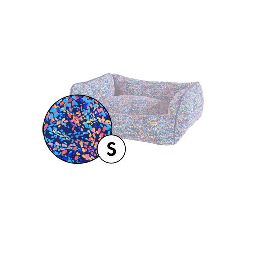 Copriletto per cani small nest con stampa neon patterpaws di Omlet.