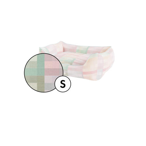 Copriletto per cani small nest con stampa caleidoscopio prisma di Omlet.