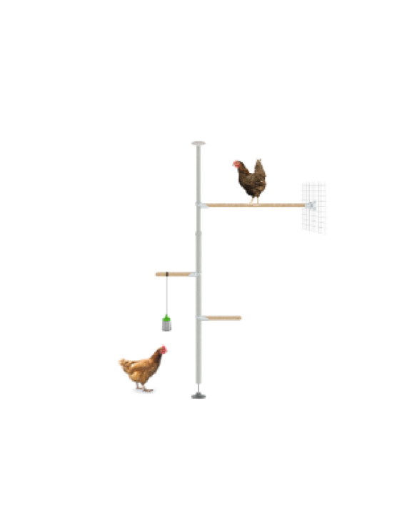 PoleTree Posatoio per galline - Kit Movimento - 1.70 - 2.15m