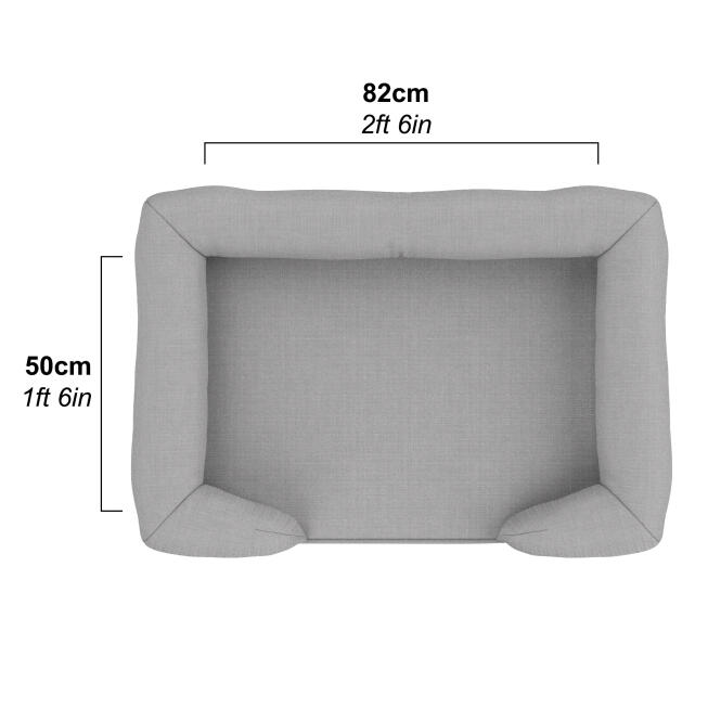 Omlet dimensioni del letto per cani bolster large