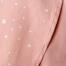 Stampa di fiori di ciliegio su un pezzo di stoffa rosa bambino