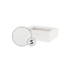 Omlet memory foam bolster dog bed small in bianco meringa