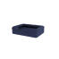 Un letto per cani in memory foam blu scuro. Un letto per cani in memory foam blu scuro.