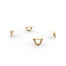 Omlet Maya donut cat bed Gold hairpin feet Omlet Maya donut cat bed Gold hairpin feet