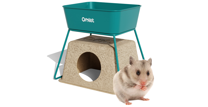 Bagno di sabbia per criceti da Omlet