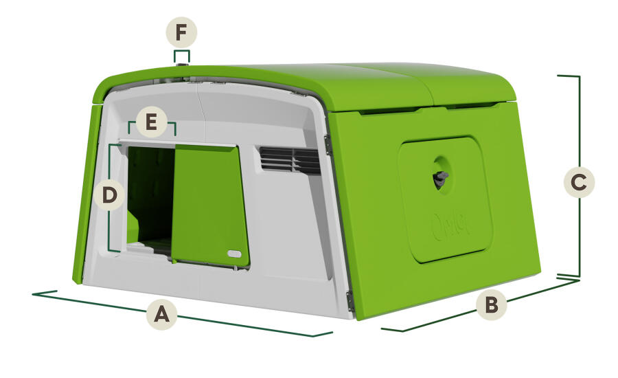 Eglu Cube dimensioni della casa