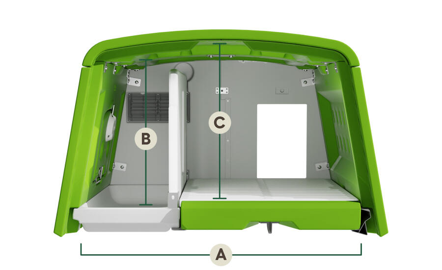 Eglu Cube dimensioni interne