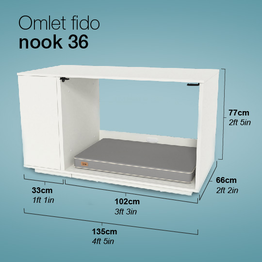Dimensioni di Omlet Fido Nook 36