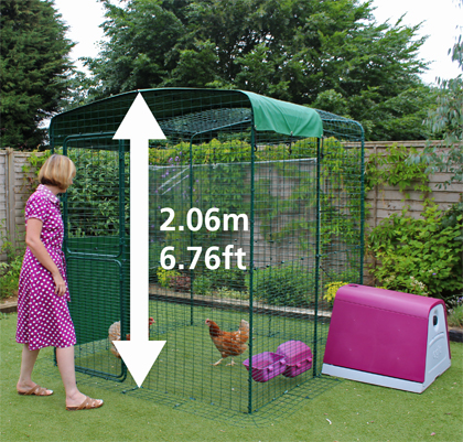 2.06 metre Omlet walk in chicken run.