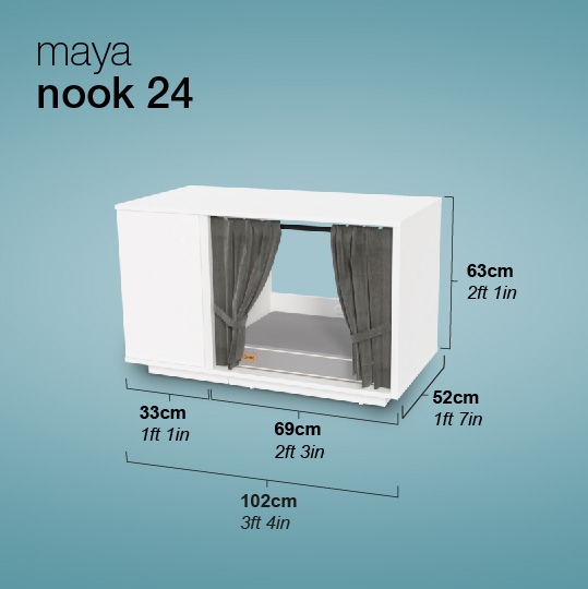 Maya Nook Cat House Dimensions