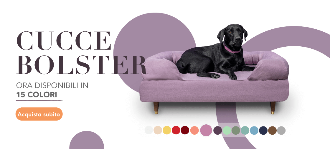 Cuccia per cani Bolster in memory foam