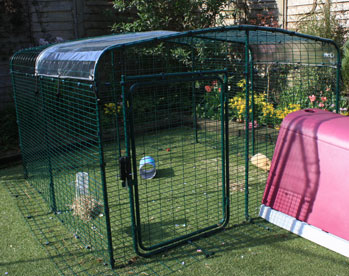 A Clear Cover for your run roof will keep pet rabbits dry whilst letting in sunlight.