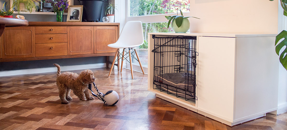 Il Omlet Fido Nook è un mobile per cani dal design elegante e starà benissimo in qualsiasi stanza.